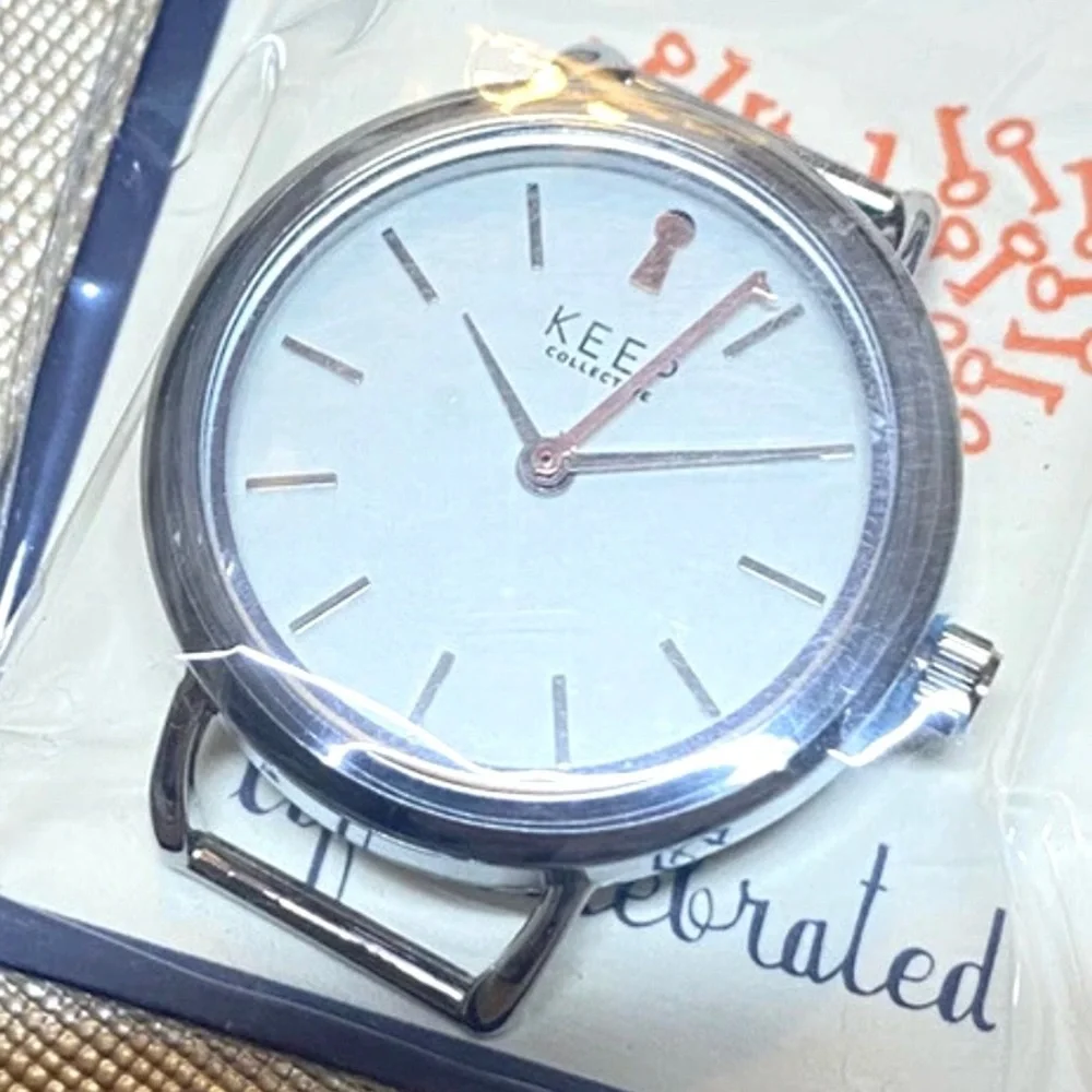 KEEP Collective Silver Round Face Watch Slider Charm New